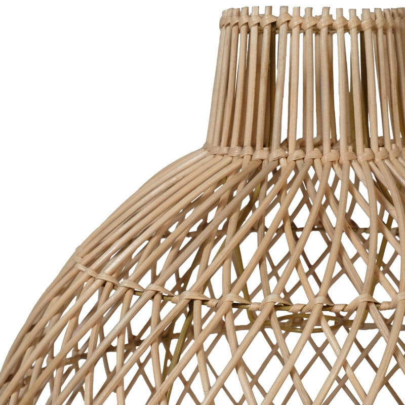 - Abat jour en rotin naturel