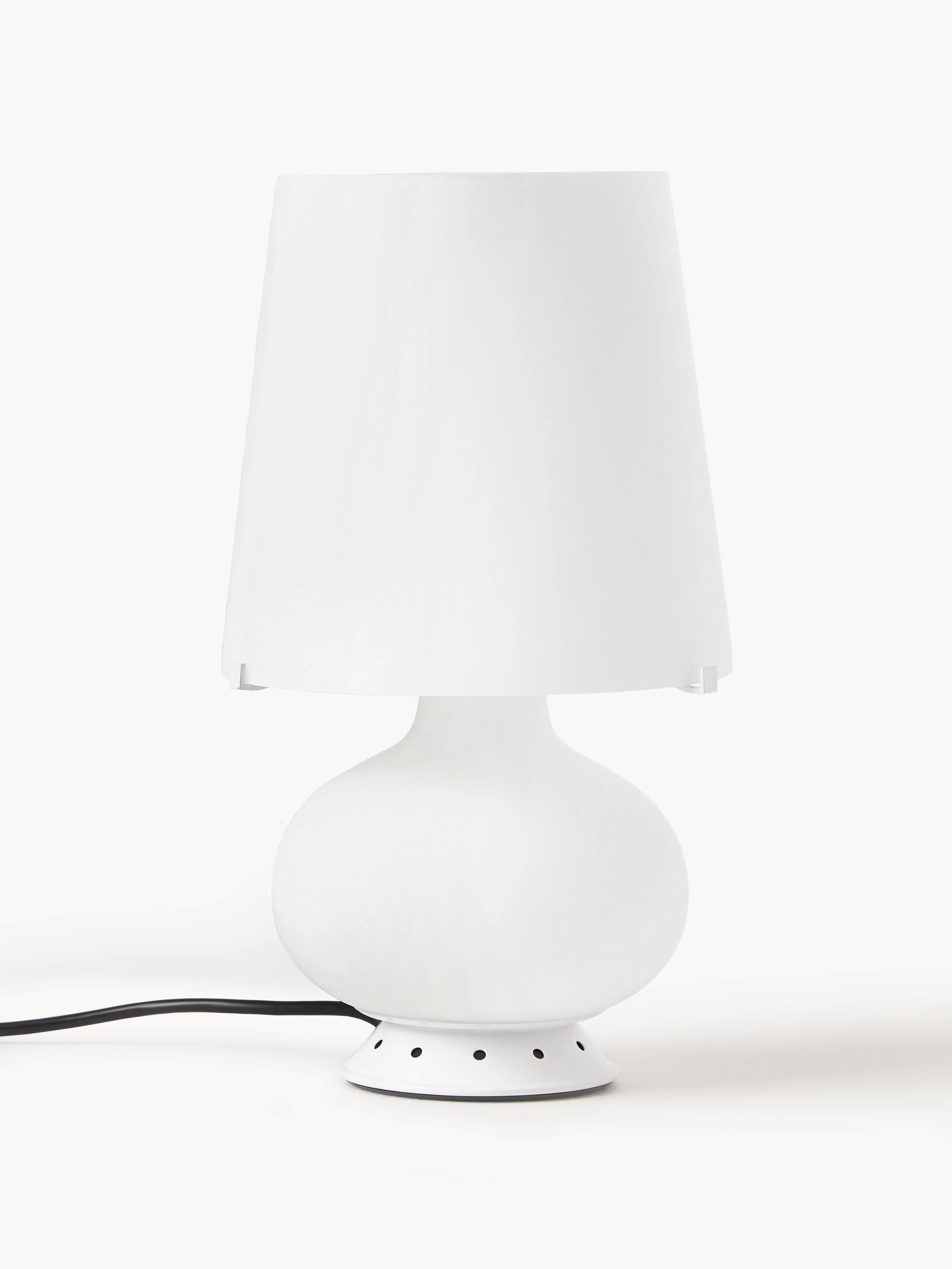 Kleine dimmbare Tischlampe Fontana, handgefertigt