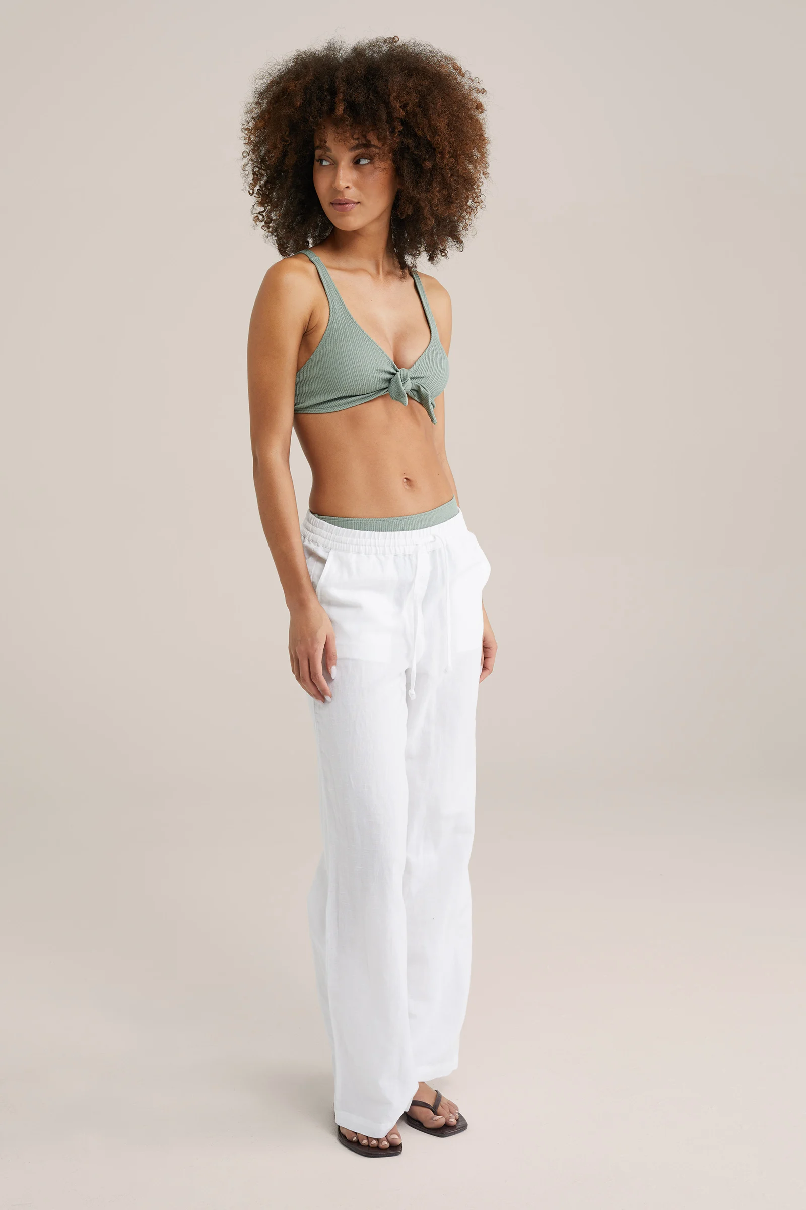 Dames bikinitop met structuur