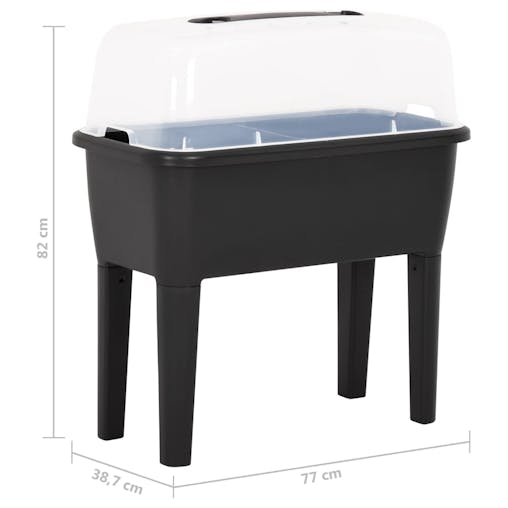 NNEVL Raised Bed 77x38.7x82 cm PP