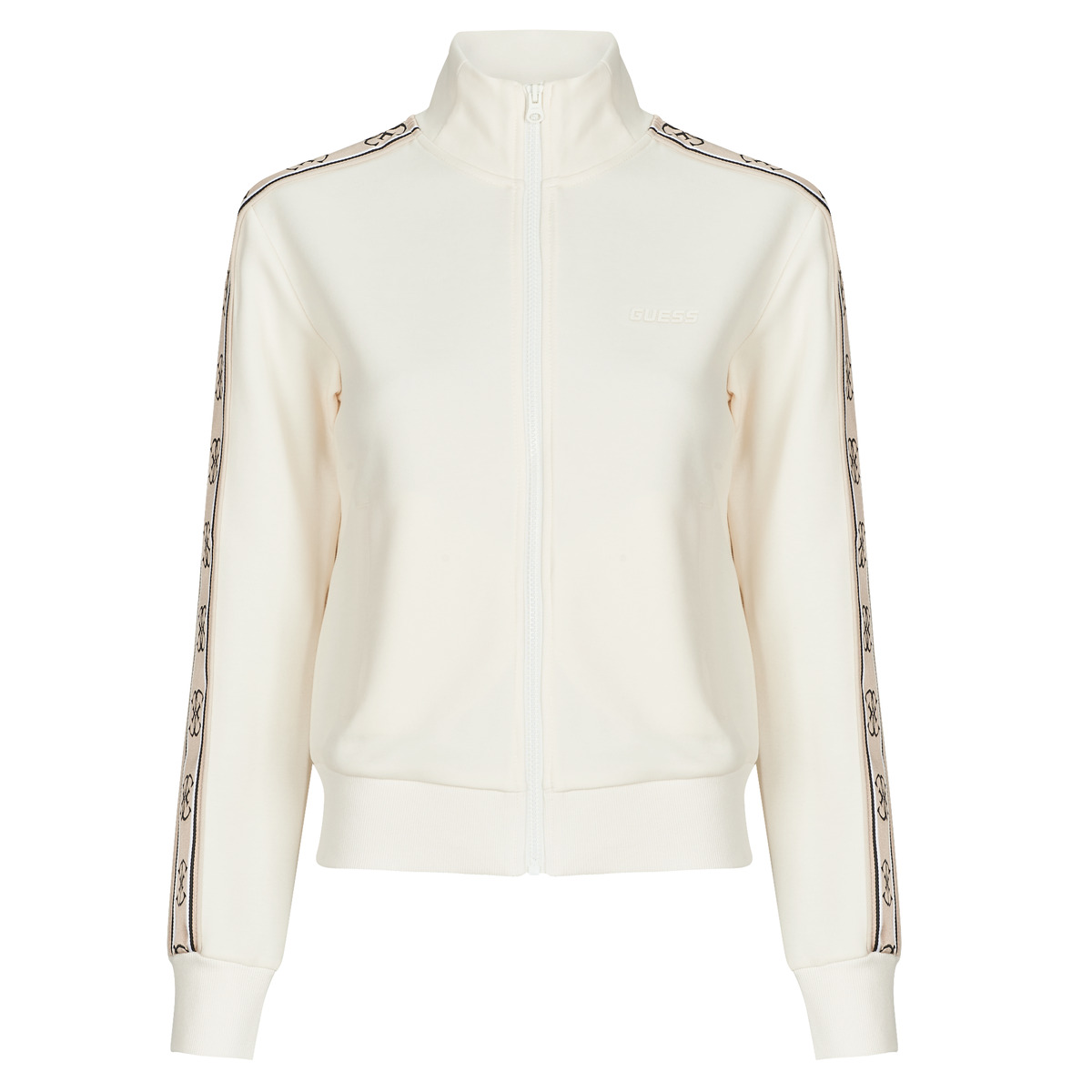 Guess - BRITNEY FULL ZIP SWEATSHIRT - Cream
