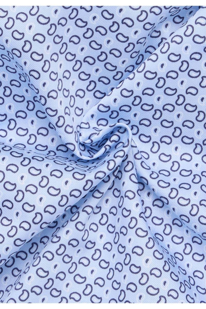 ETERNA Modern Fit Hemd blau, Bedruckt