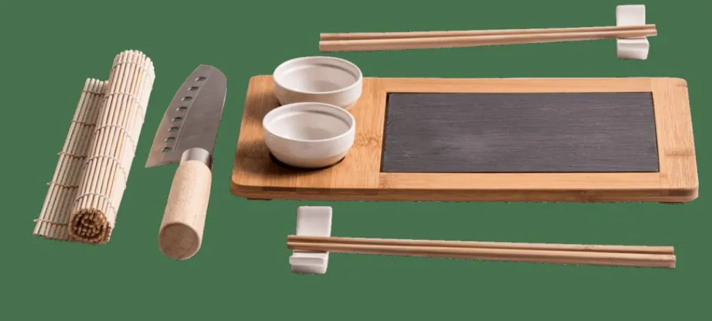 Aide Cuisine^CASA SAMOURAI Set à Sushi 10 Pièces Naturel