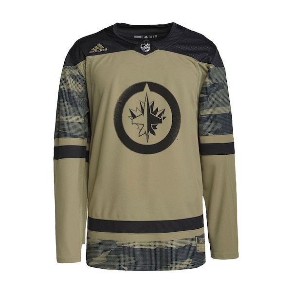 Winnipeg Jets adidas Logo Military Appreciation Team Authentic Practice Jersey - Camo