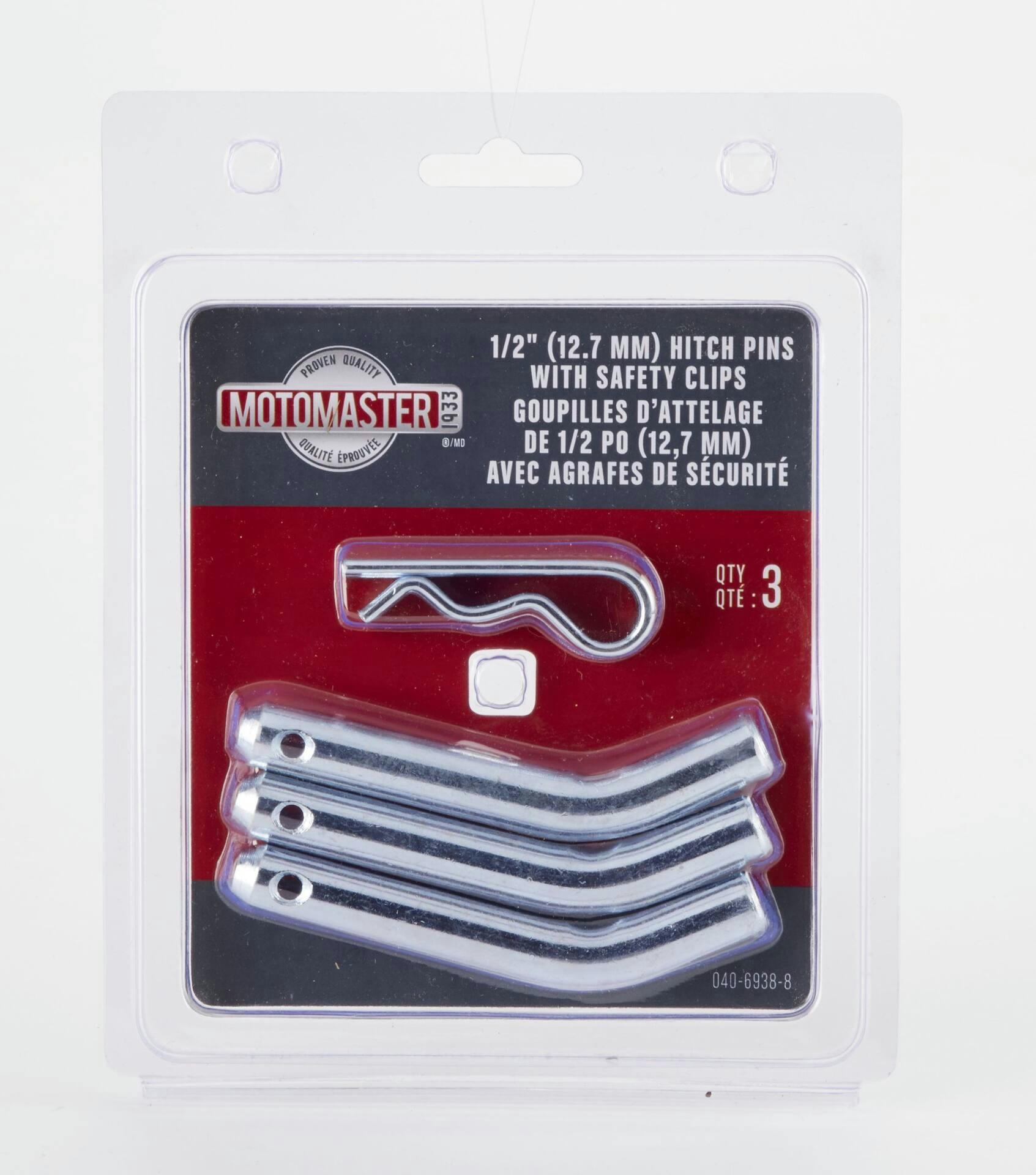MotoMaster Hitch Pin, 1/2-in, 3-pk