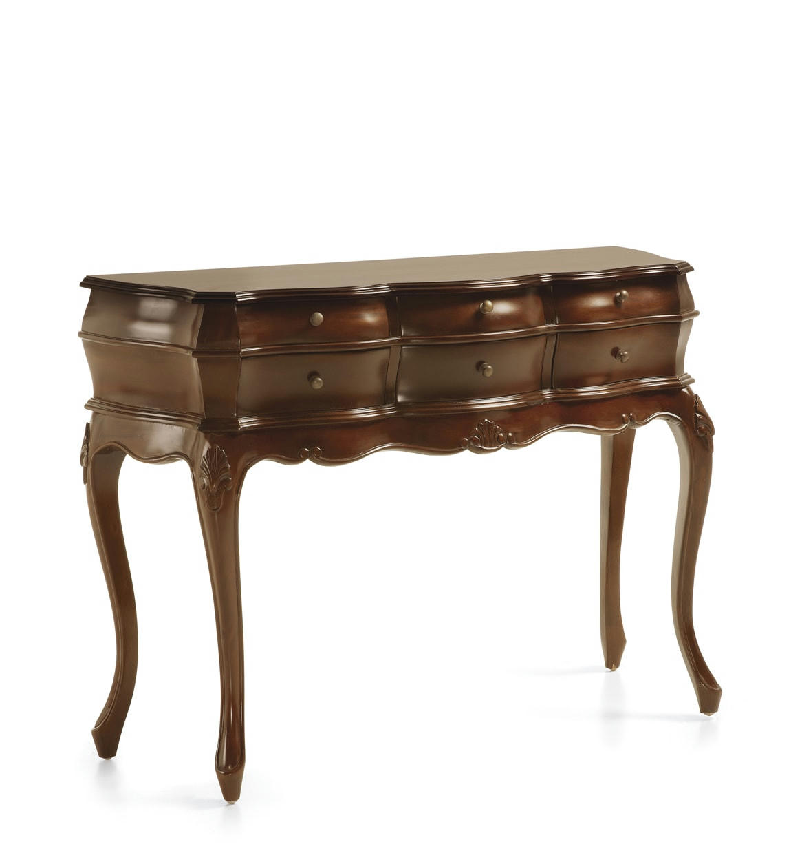 VINTAGE - Console en bois marron L108