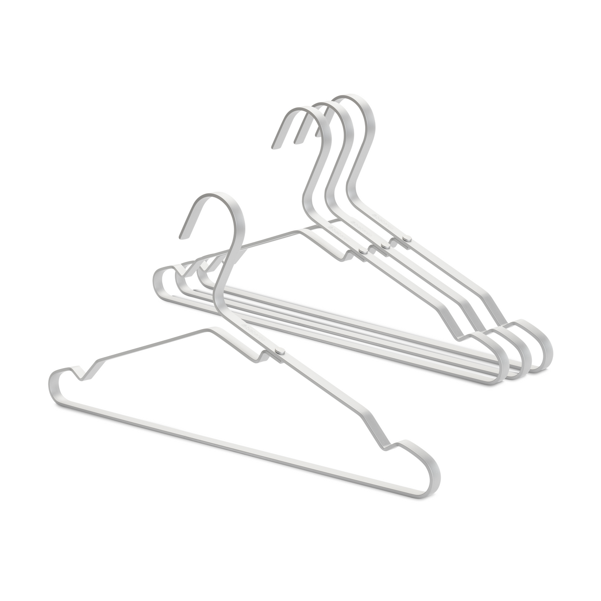 Brabantia Aluminium Kledinghangers, set van 4 - Silver