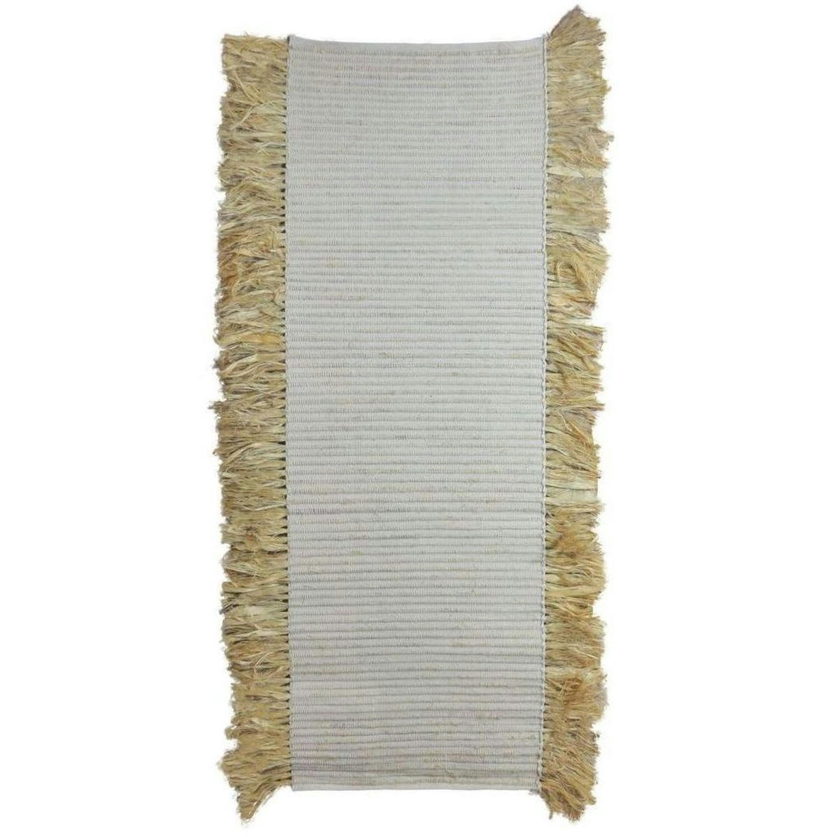 AZIZA - Tapis en coton et jute 60x180cm