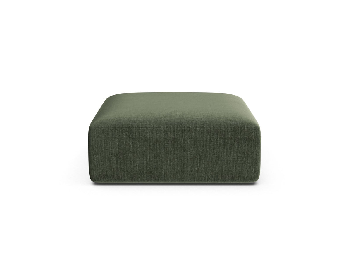 Cosmopolitan Design Poef Campi flueel groente - 90x90x40cm