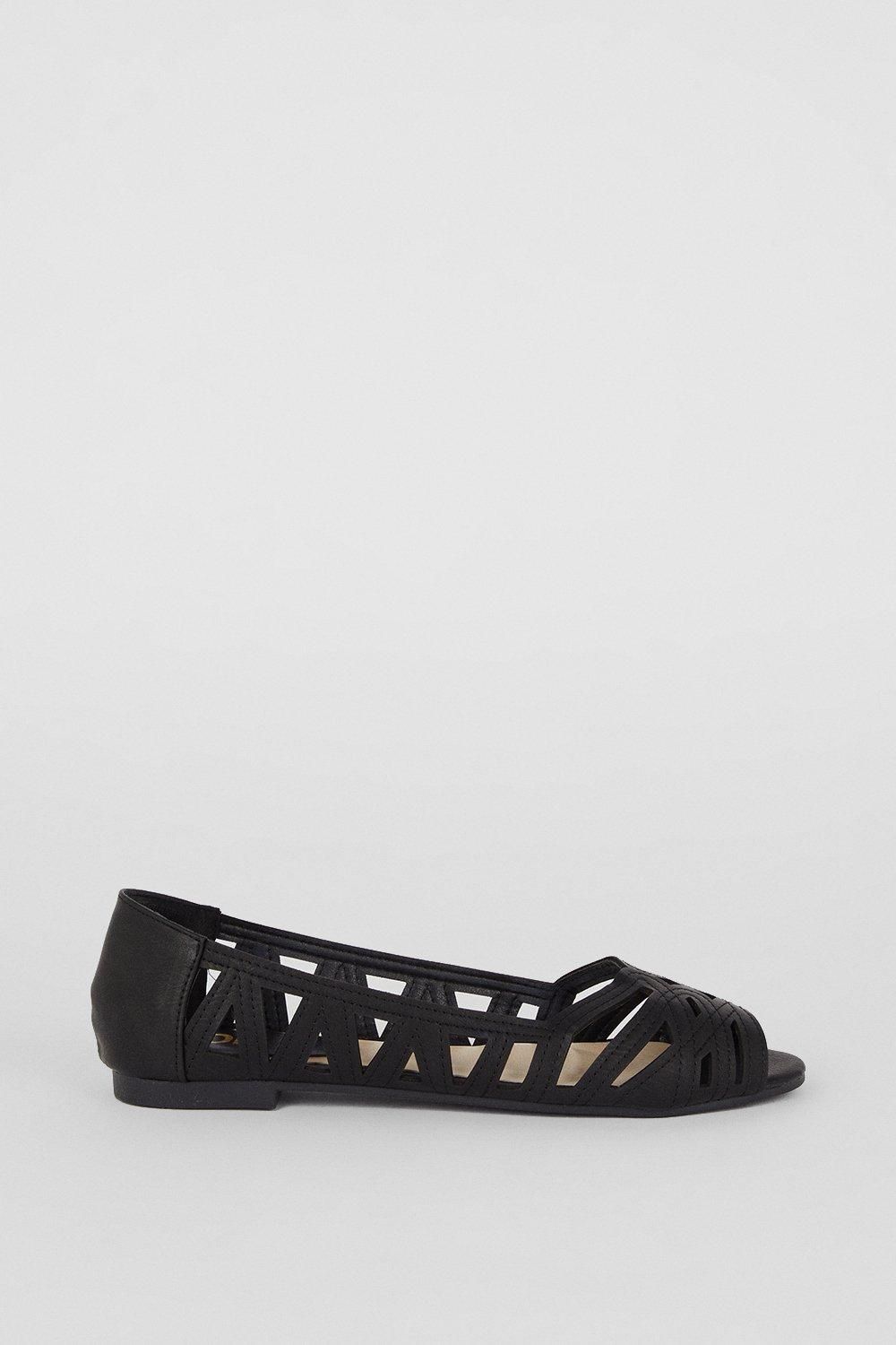 Dorothy Perkins Prim Peep Toe Ballet Pumps
