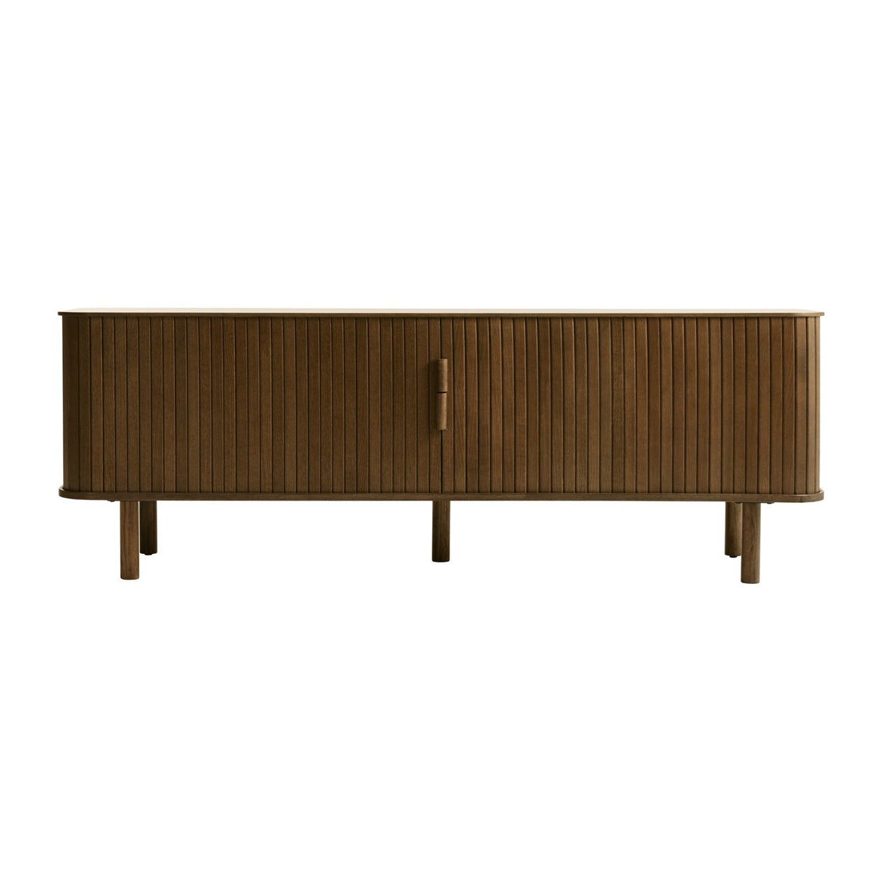 by fonQ Splinted Tv-meubel - Smoked Eiken