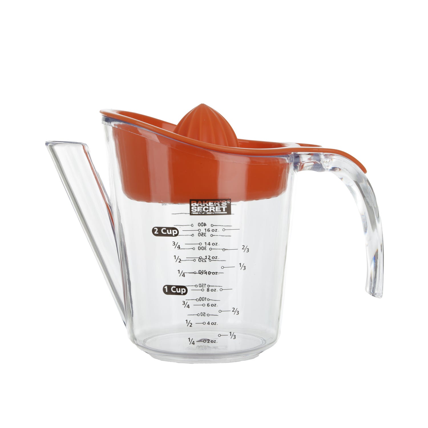 Caraffa graduata 500 ml con spremiagrumi - Baker's Secret