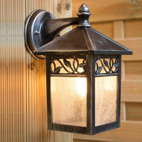 Kinkiet zewnętrznyczarny Winchcombe 1xE27x60W IP44 Garden Zone