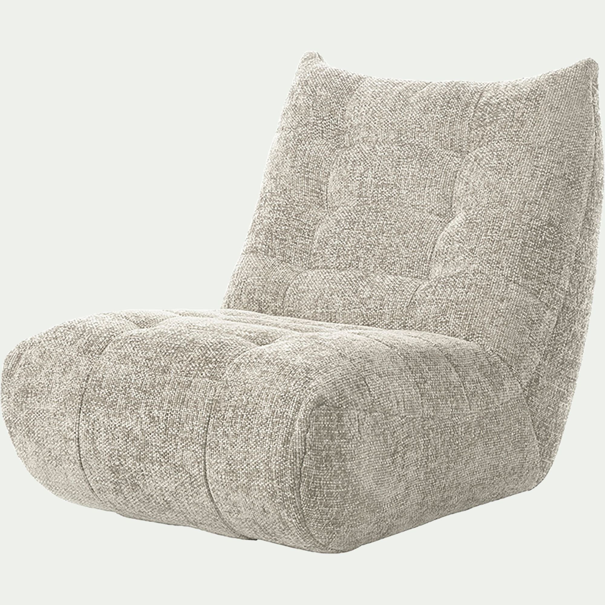 SCALO - Fauteuil en tissu chenille - beige roucas