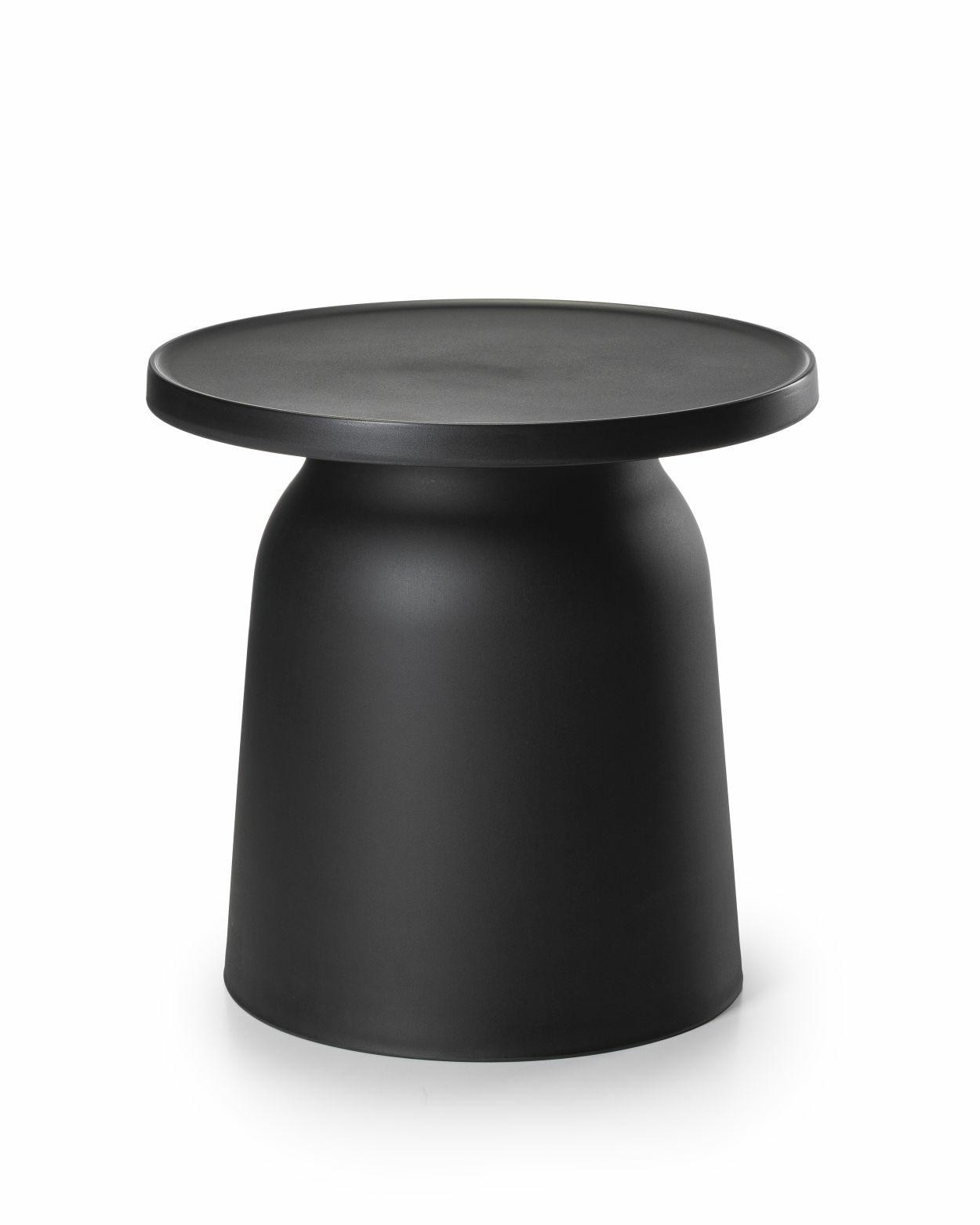 Stolik kawowy otto1 czarny 47x47x46 cm nowoczesny minimalistyczny do salonu