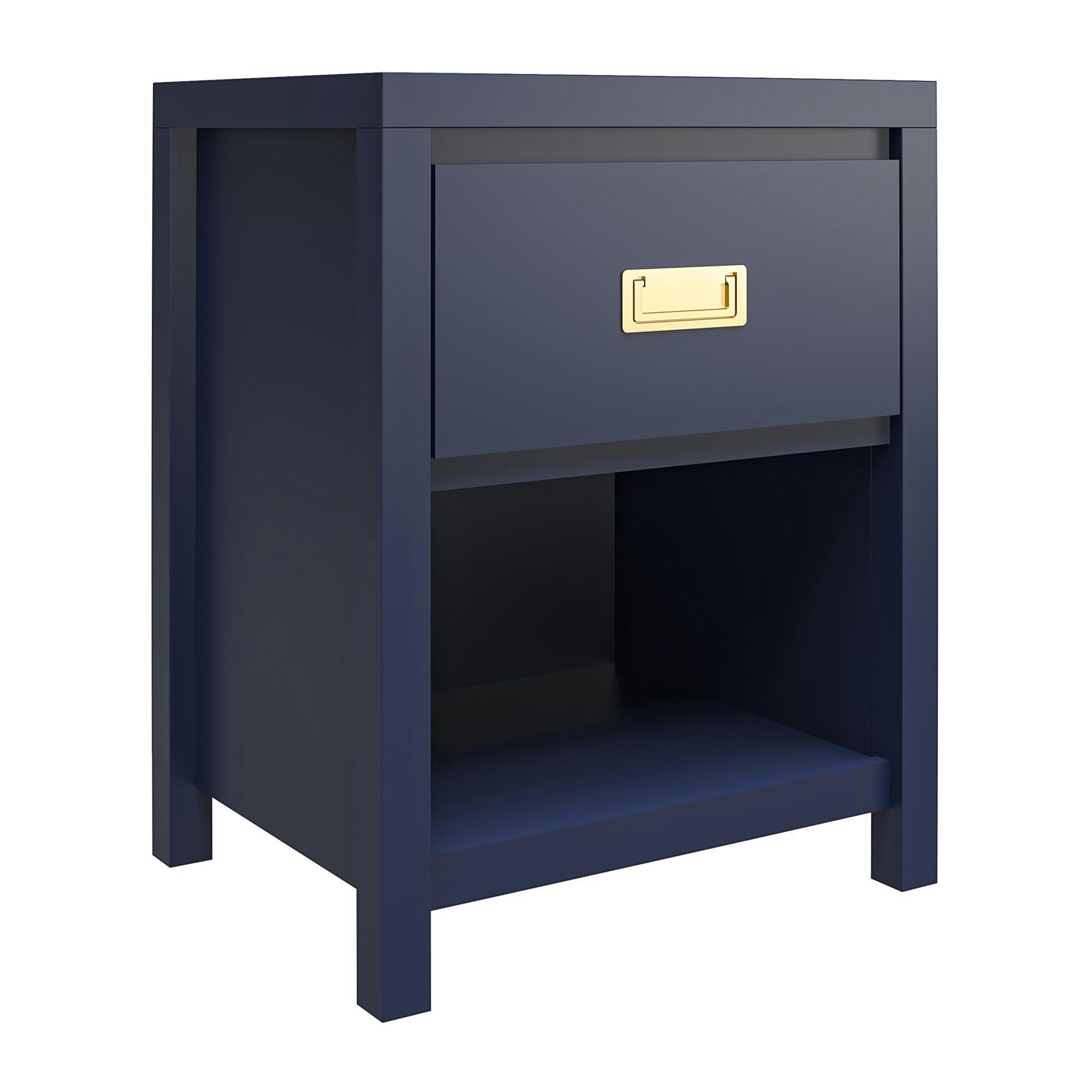 MONARCH HILL - Table de nuit avec 1 tiroir en MDF Navy