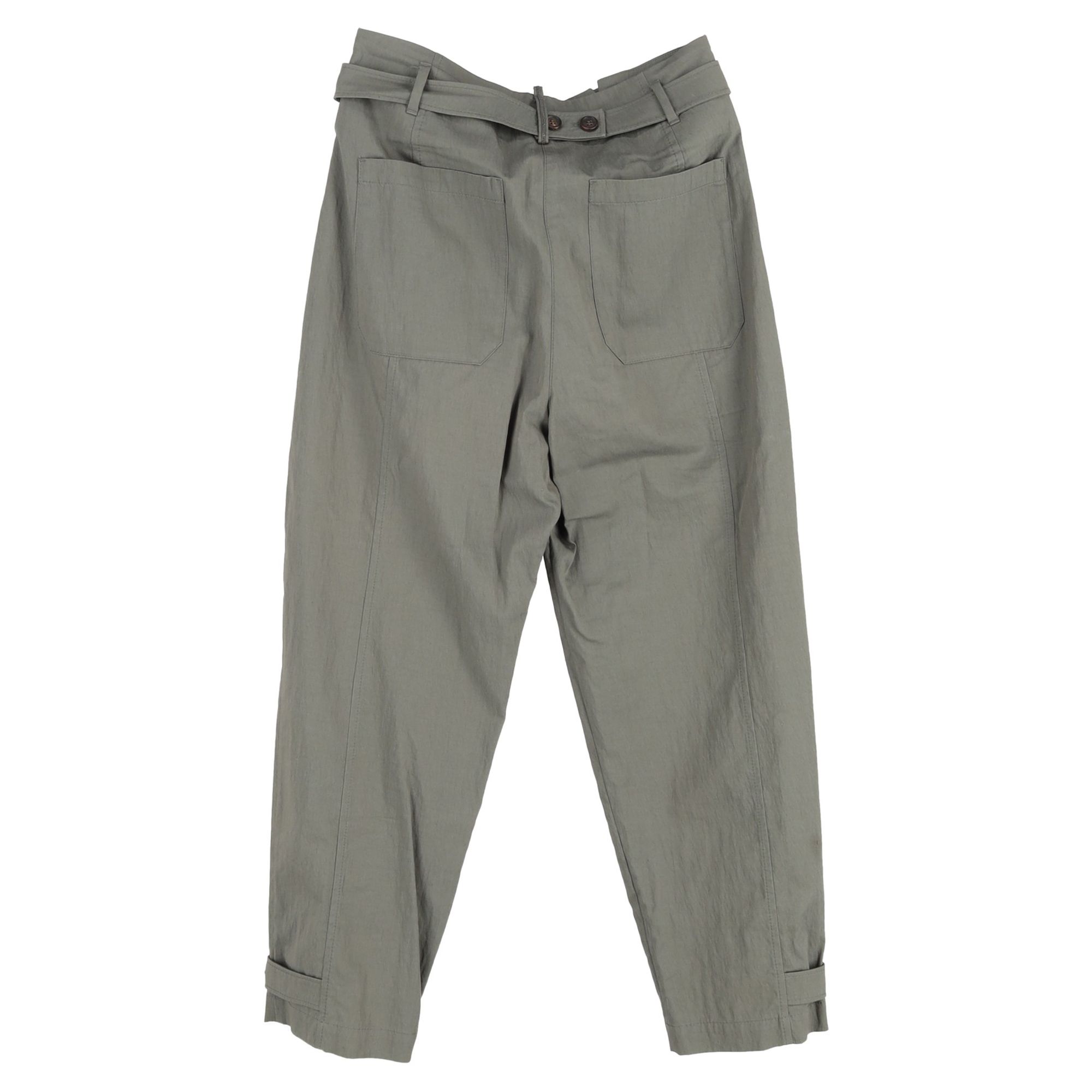 Brunello Cucinelli Preloved Pleated Trousers Grey Cotton