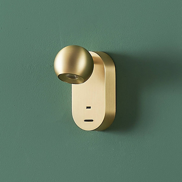 Applique LED dorée chic au style raffiné - Yvan
