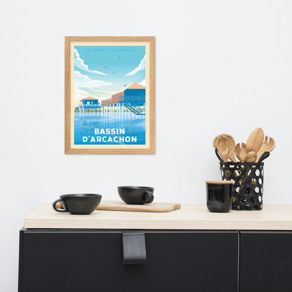 - Affiche Arcachon 30x40 cm