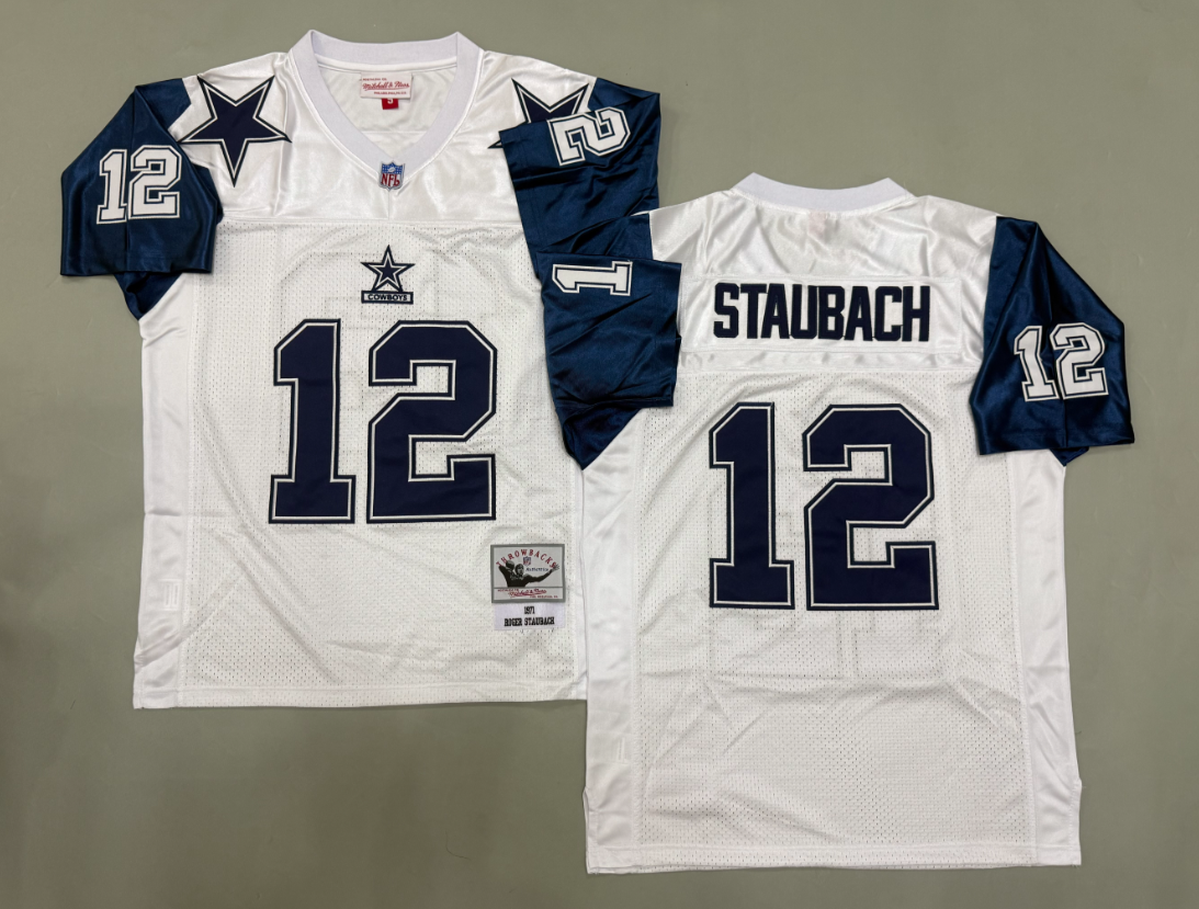 Roger Staubach Dallas Cowboys Authentic Throwback Retired Player Jersey