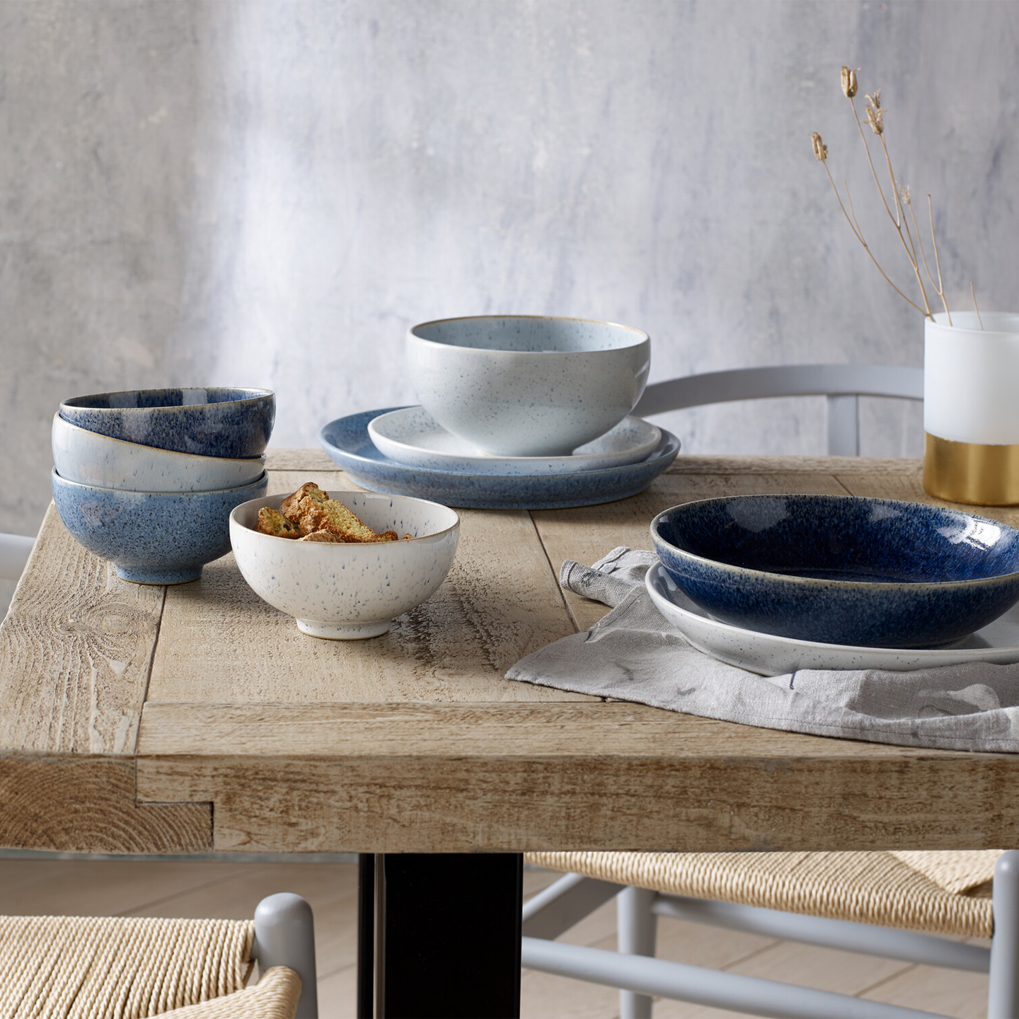 Studio Blue Set Of 4 Rice Bowls (D2c)