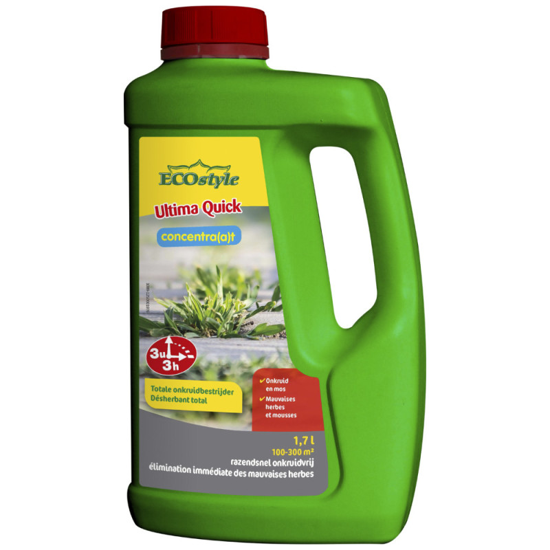 Désherbant et anti-mousse concentré Ultima Quick 1,7 L ECOSTYLE