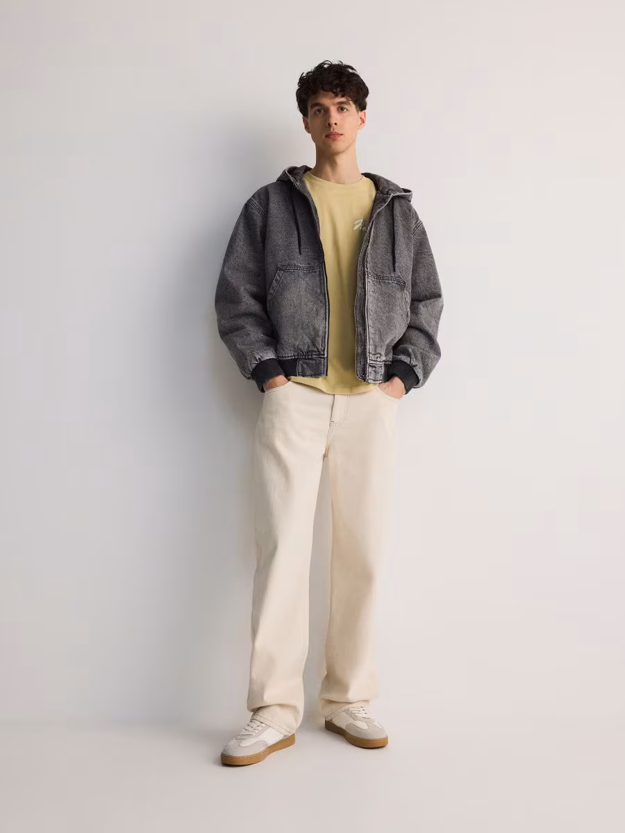 Hooded Denim Jacket