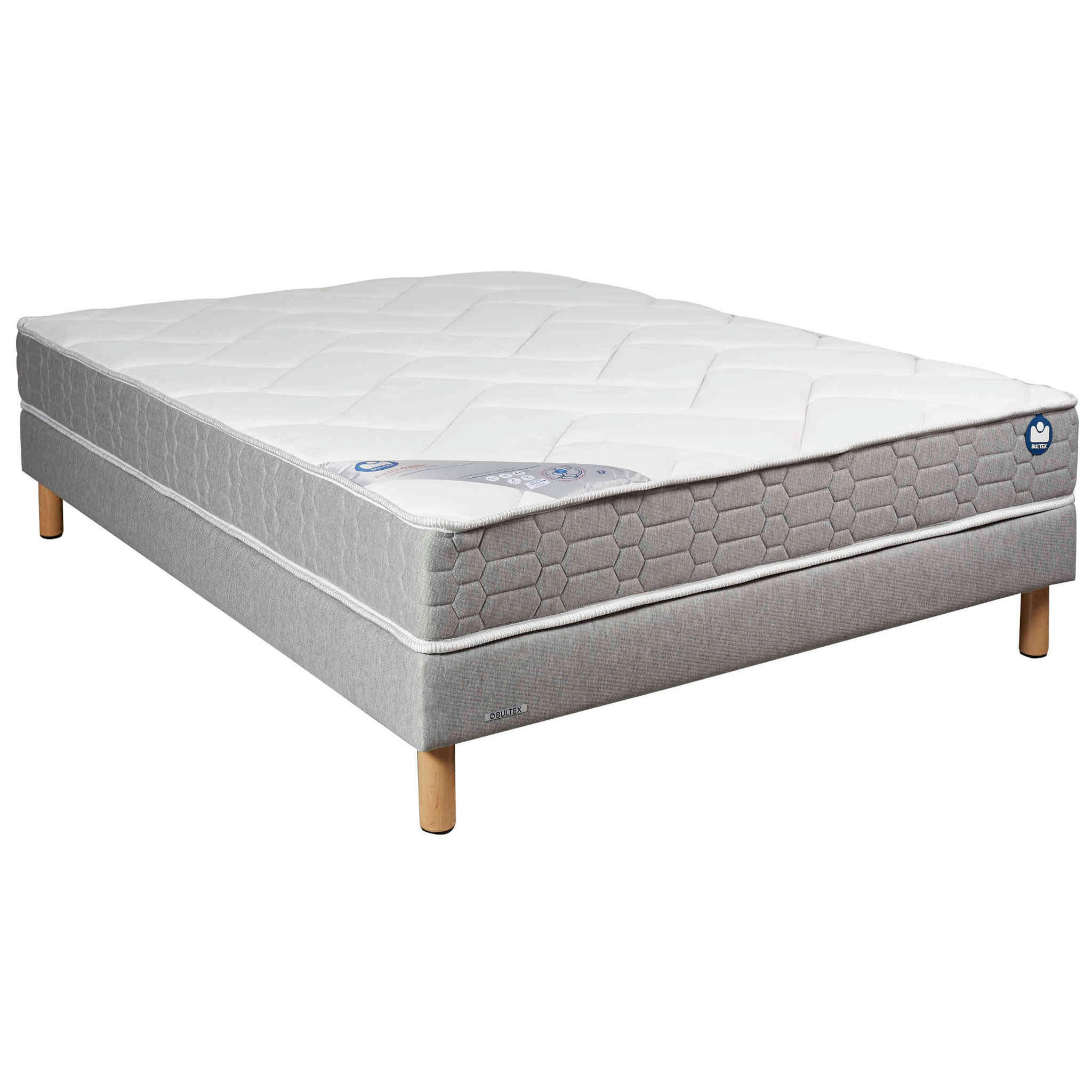 TRACKY - Ensemble matelas nano confort ferme 140x190