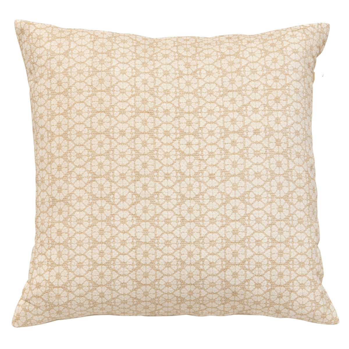 SHIVA - sierkussen 45x45 cm - bloemmotief - White Swan - wit