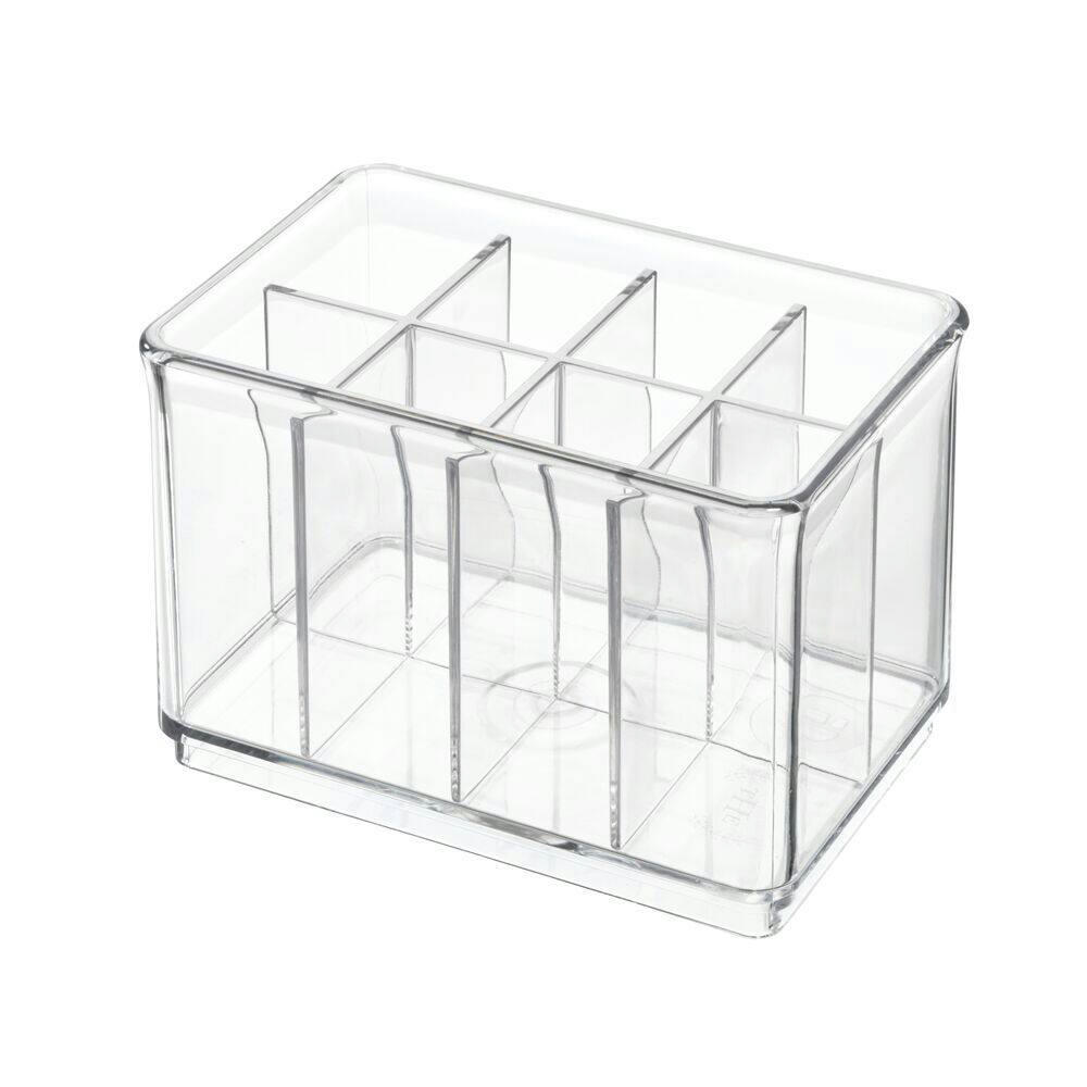 iDesign The Home Edit 8-Compartment Small Bathroom/Vanity Bin Divider/Organizer