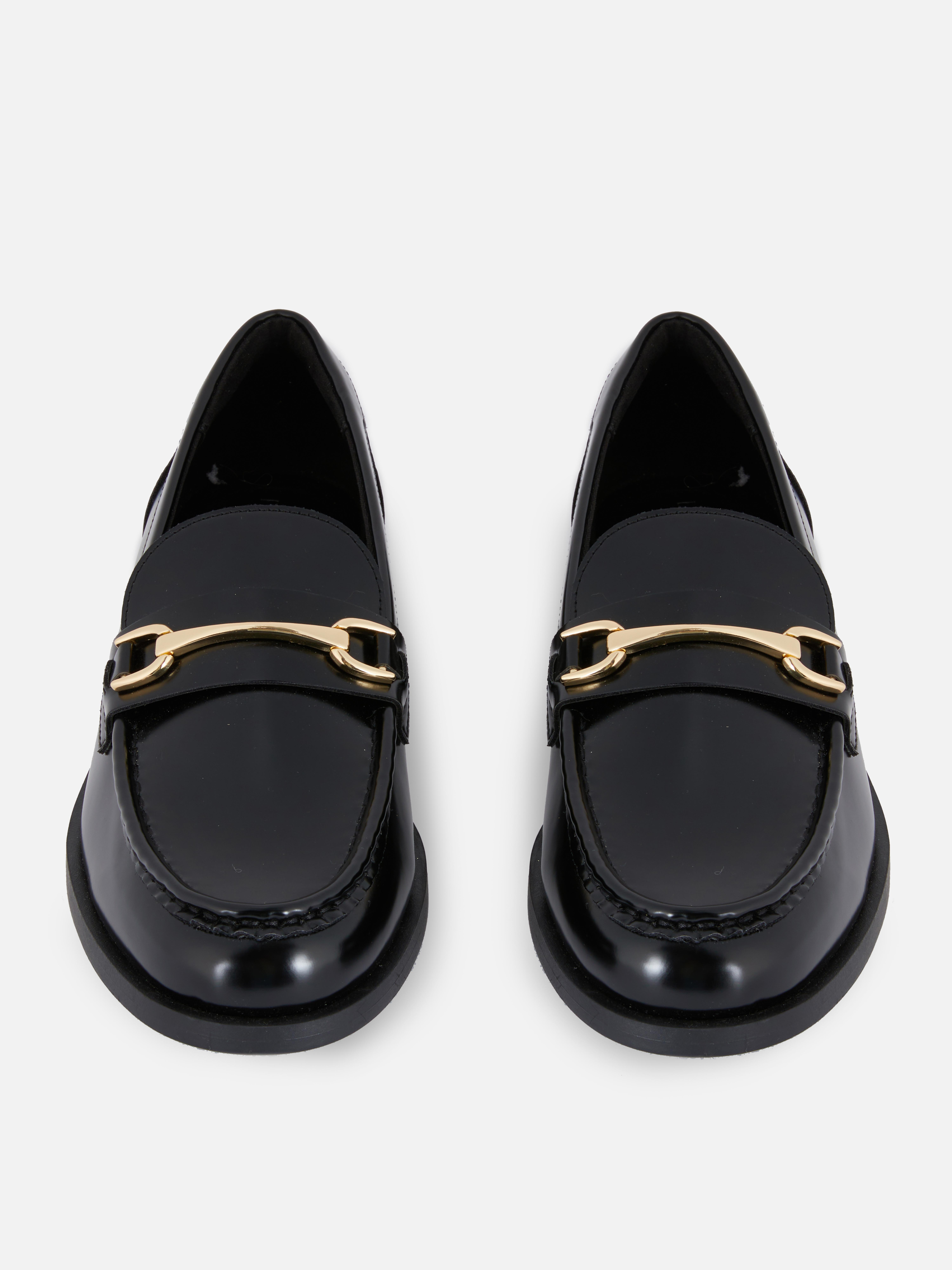 Patent Snaffle Loafers