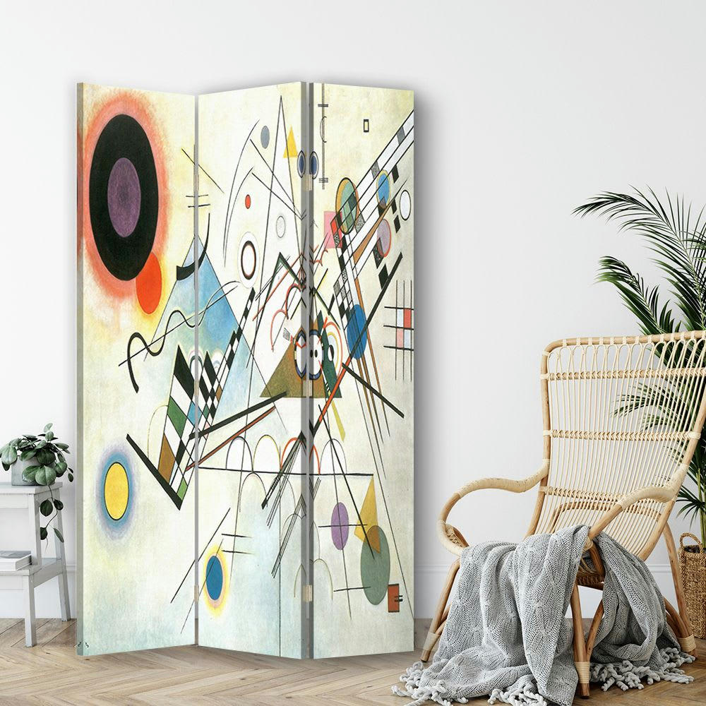 - Paravent Composition VIII - Wassily Kandinsky cm 110x150 (3 volets)