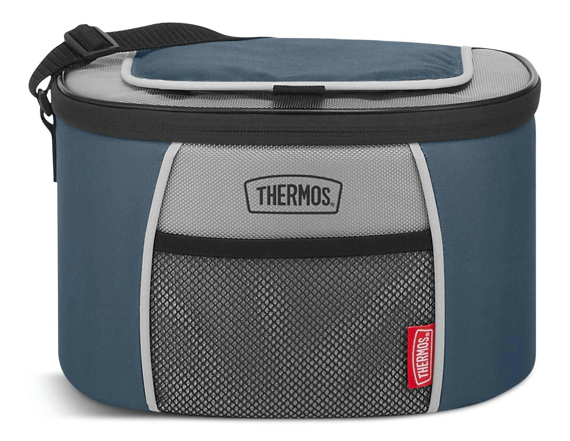 Thermos Soft Cooler with Shoulder Strap, PVC-free, 6 Can Capacity, Blue