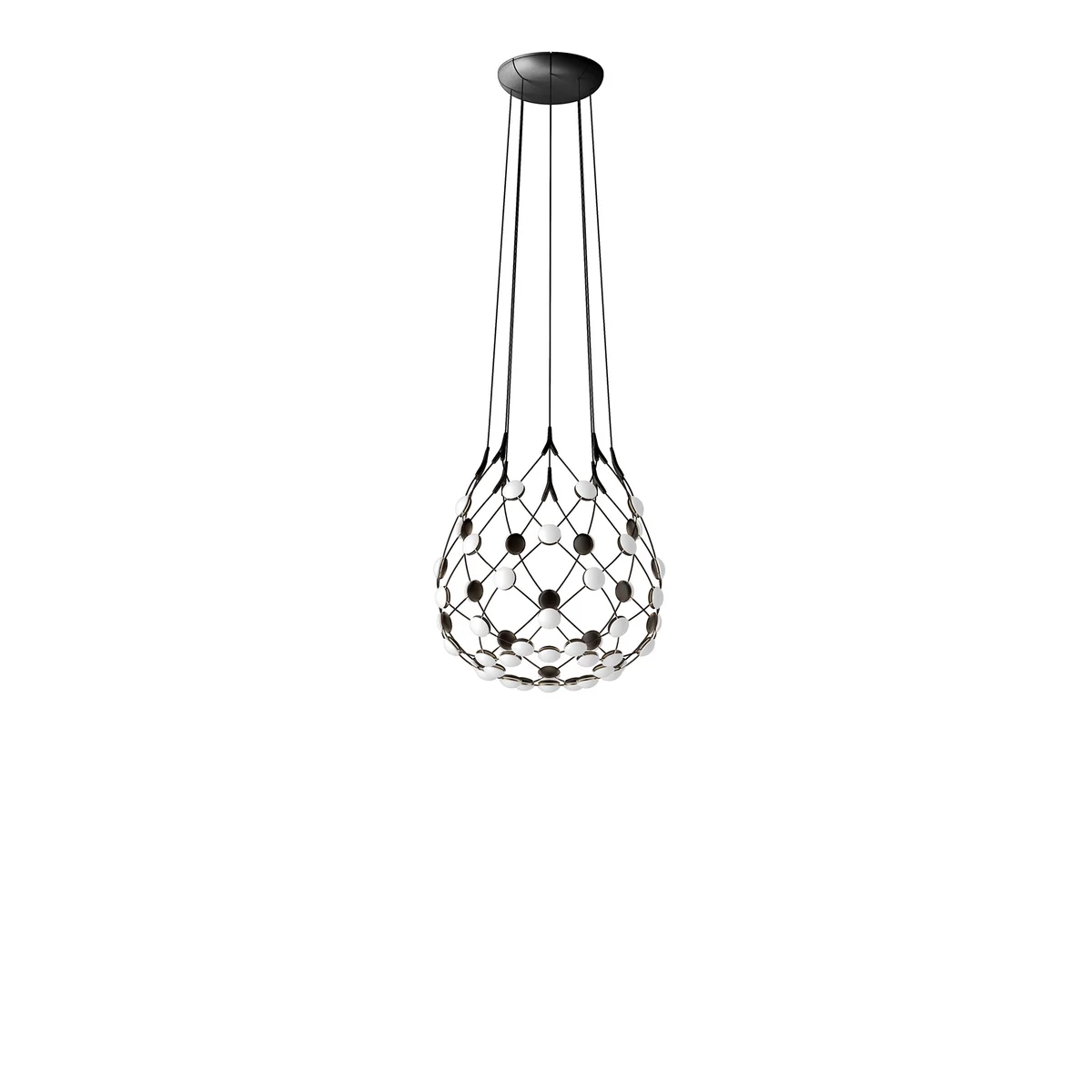 Luceplan - Mesh Pendelleuchte Ø 55 cm Komplett, Kabellänge 100 cm