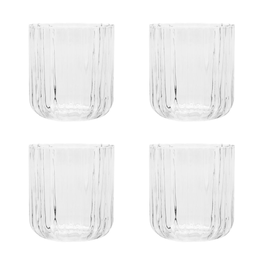 Brut Homeware | Tumbler Gaia | Set van 4 | 35cl | drinkglas | helder