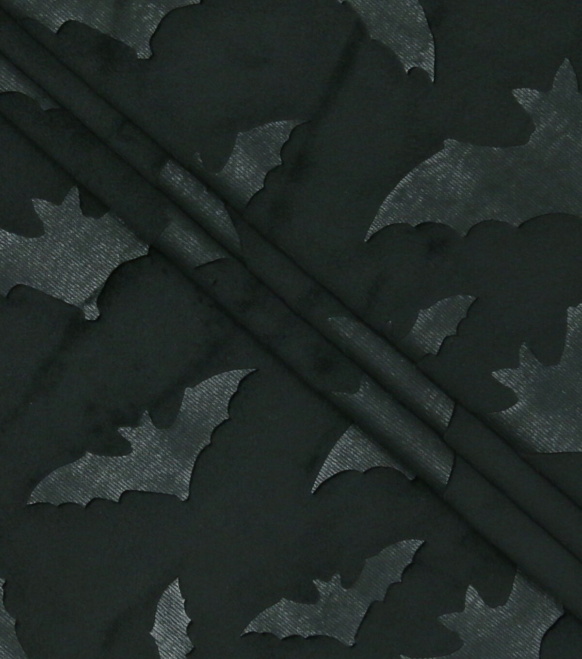 Black Bat Embossed Soft & Minky Fabric