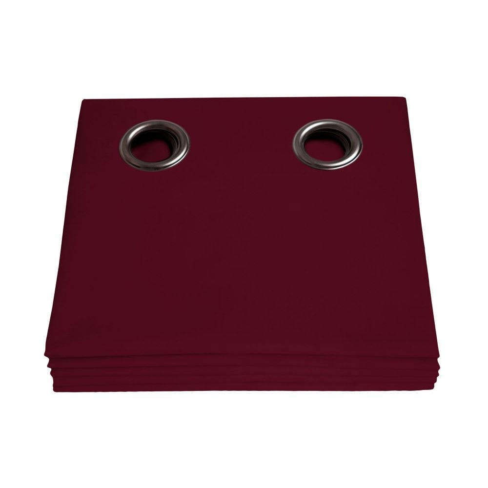 - Rideau occultant total rouge 135 x 260