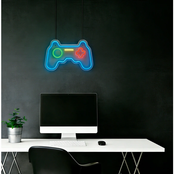 LED-Neonleuchte »Gaming«, RGB, inkl. USB- Ladekabel und Aufhängeösen