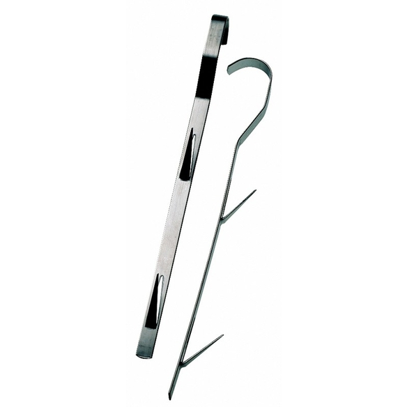 Crochet long en inox pour Fumoir - Peetz