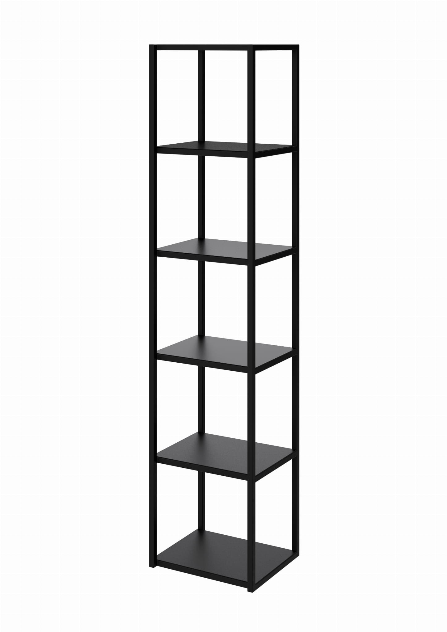 Regał metalowy STEEL BOX 177x40x30/34 na książki i segregatory LOFT