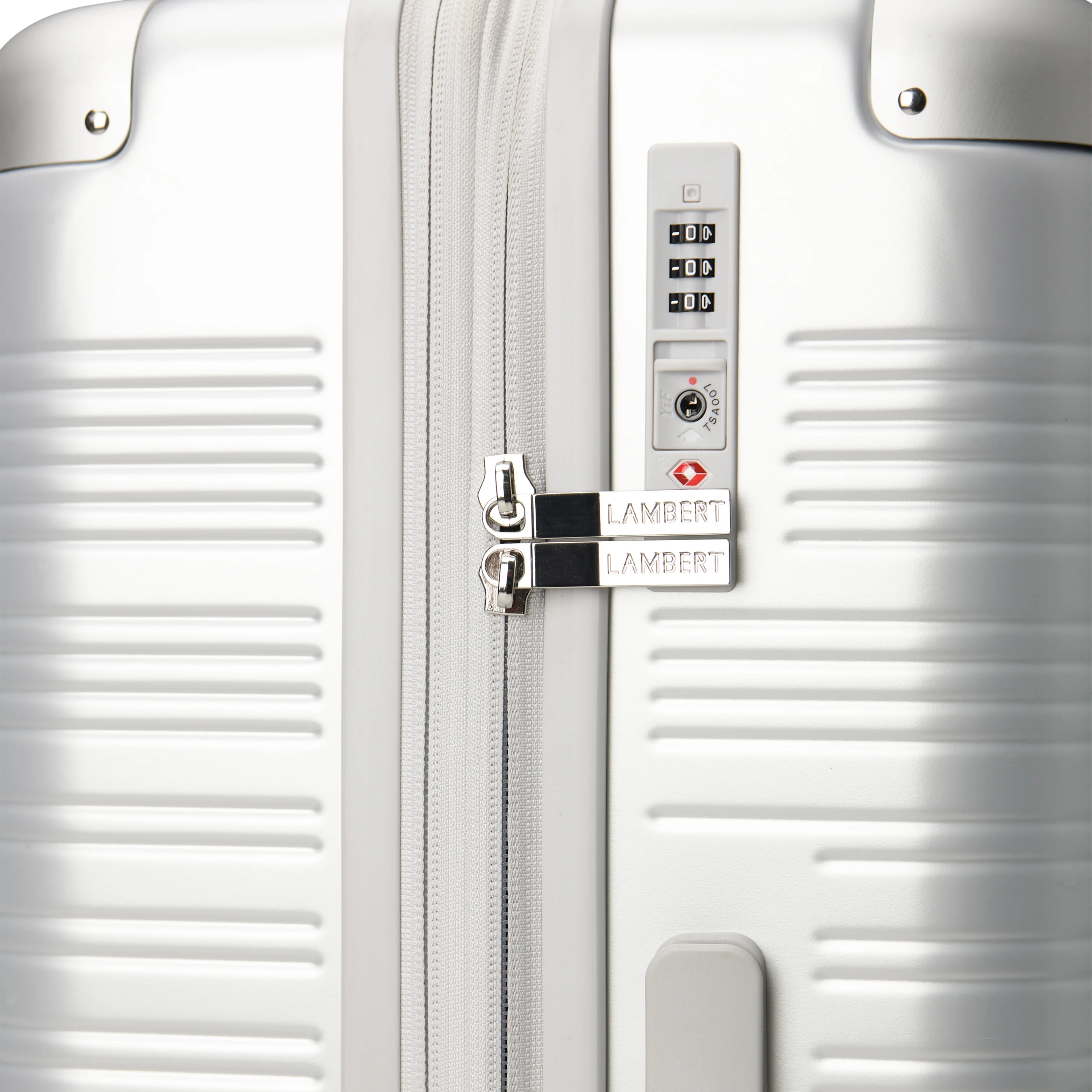 The Milan –  Silver Medium Checked Luggage