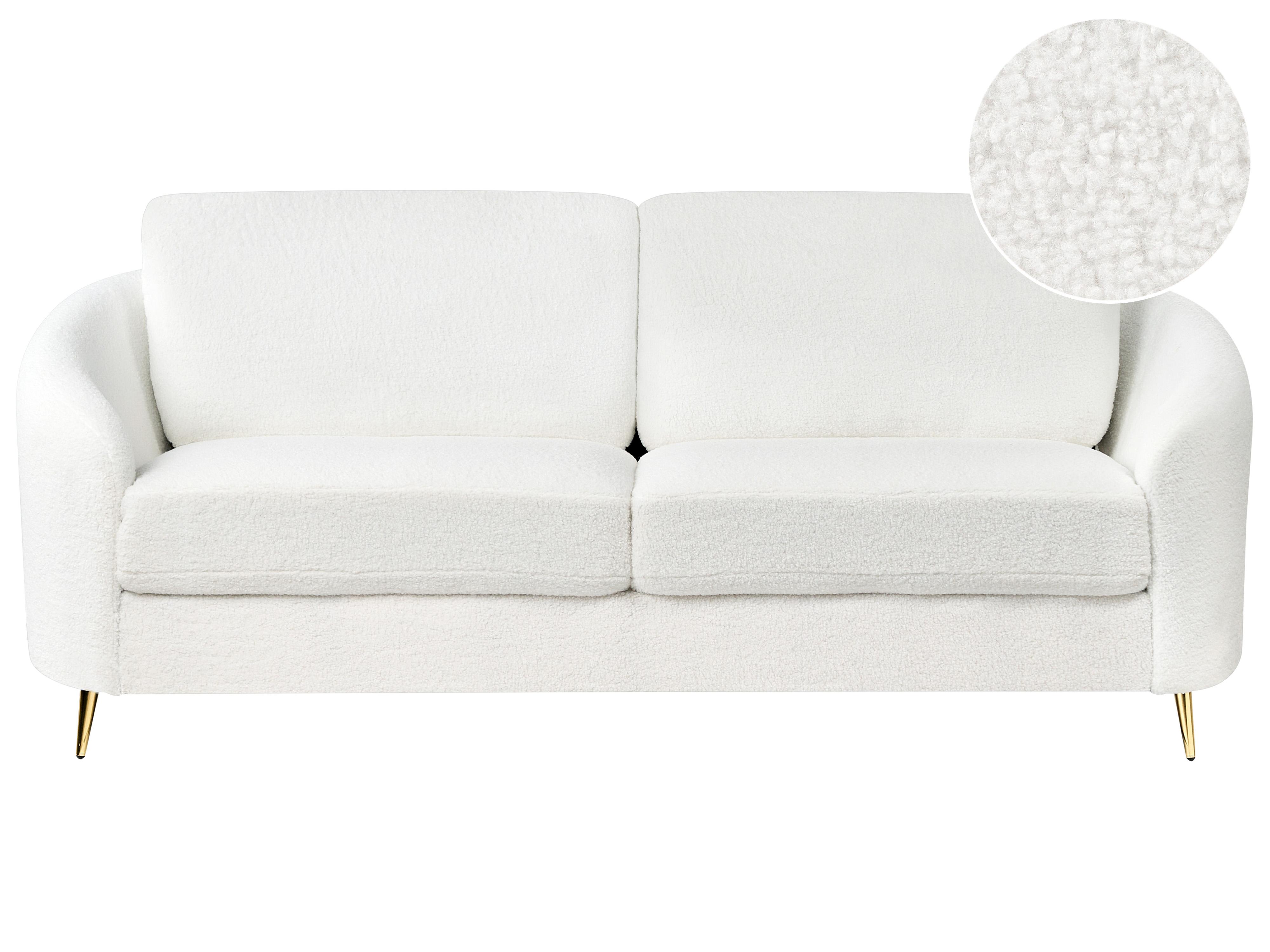 Sofa 3 Seater TROSA Boucle White