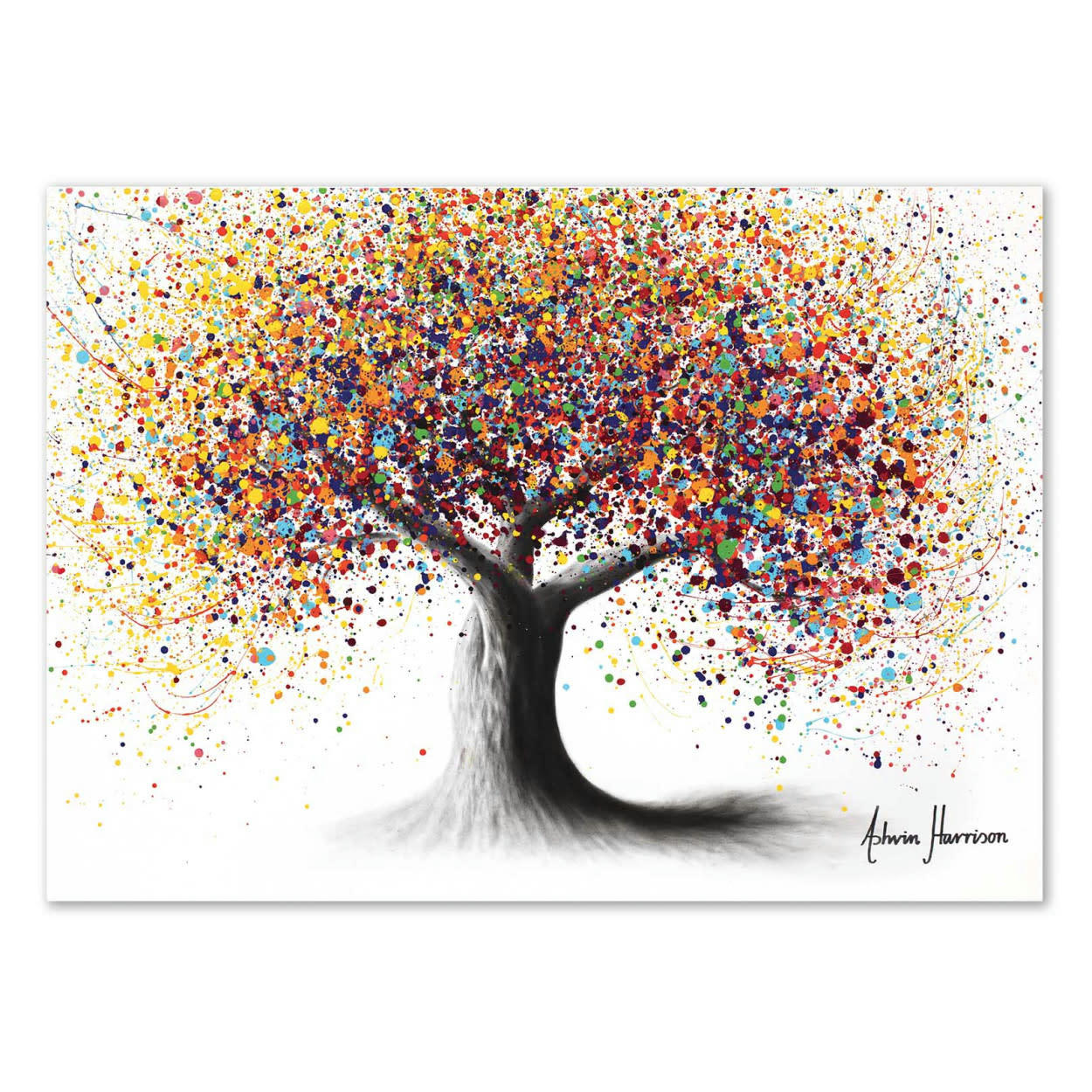 ASHVIN HARRISON - RAINBOW SOUL TREE - ASHVIN HARRISON - Affiche d'art 50 x 70 cm
