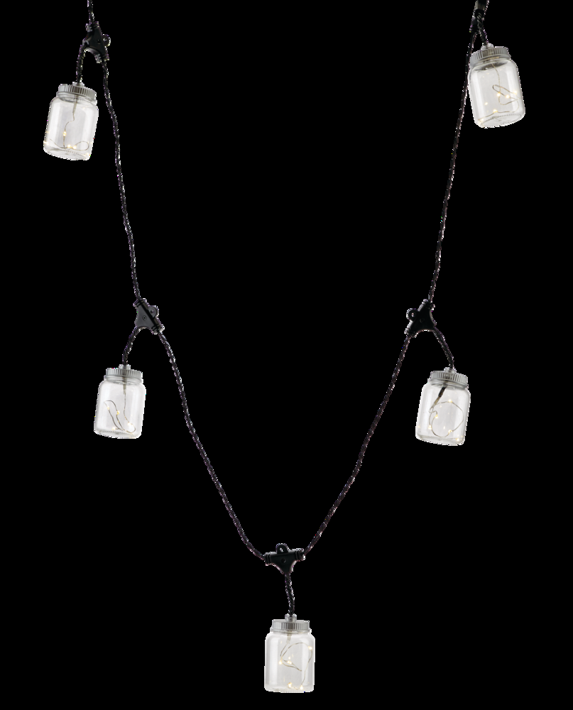 CANVAS Indoor/Outdoor Warm White LED Solar Springhill Garden String Lights, 10.5-ft