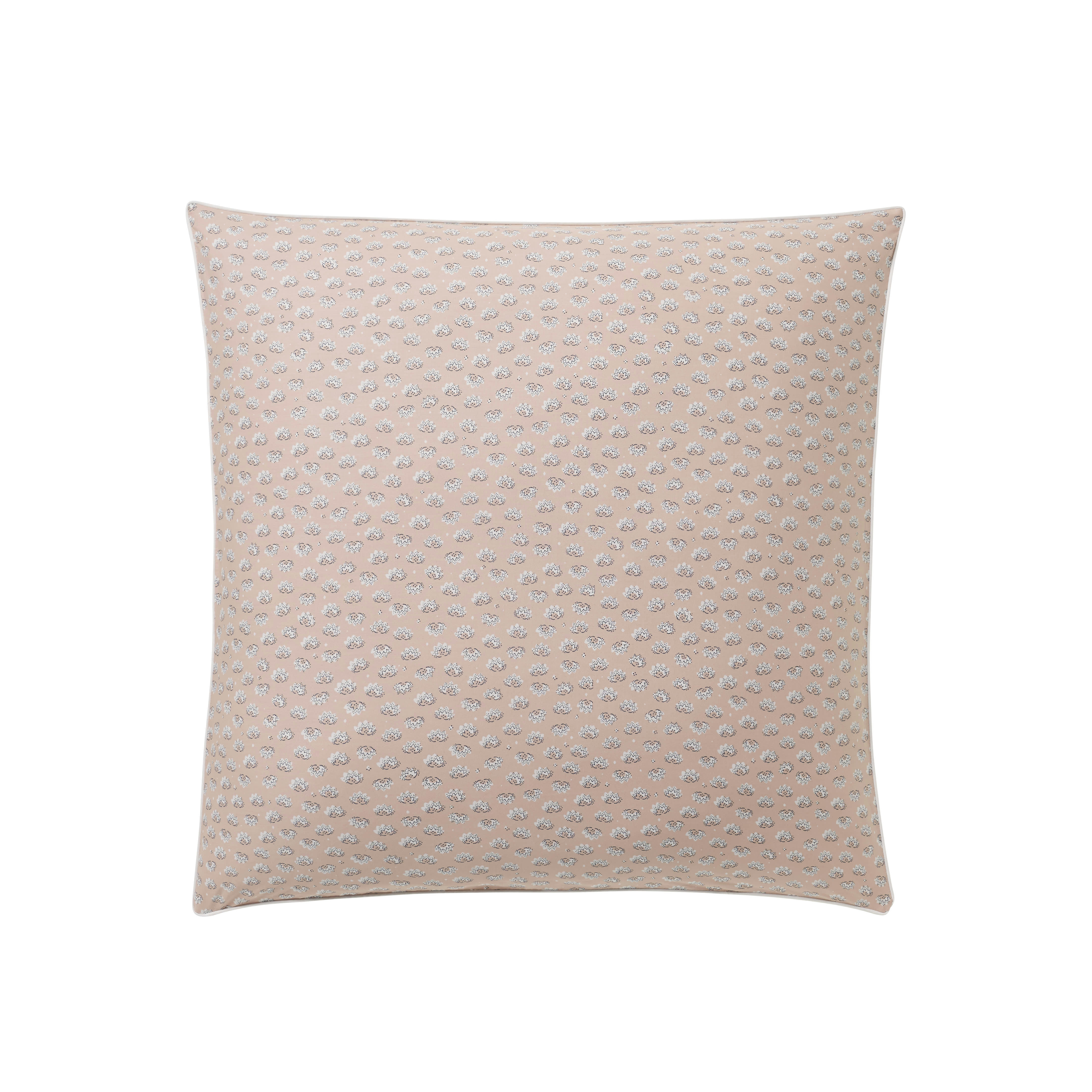 OCCITAN - Taie d'oreiller imprimée en percale de coton rose 65x65