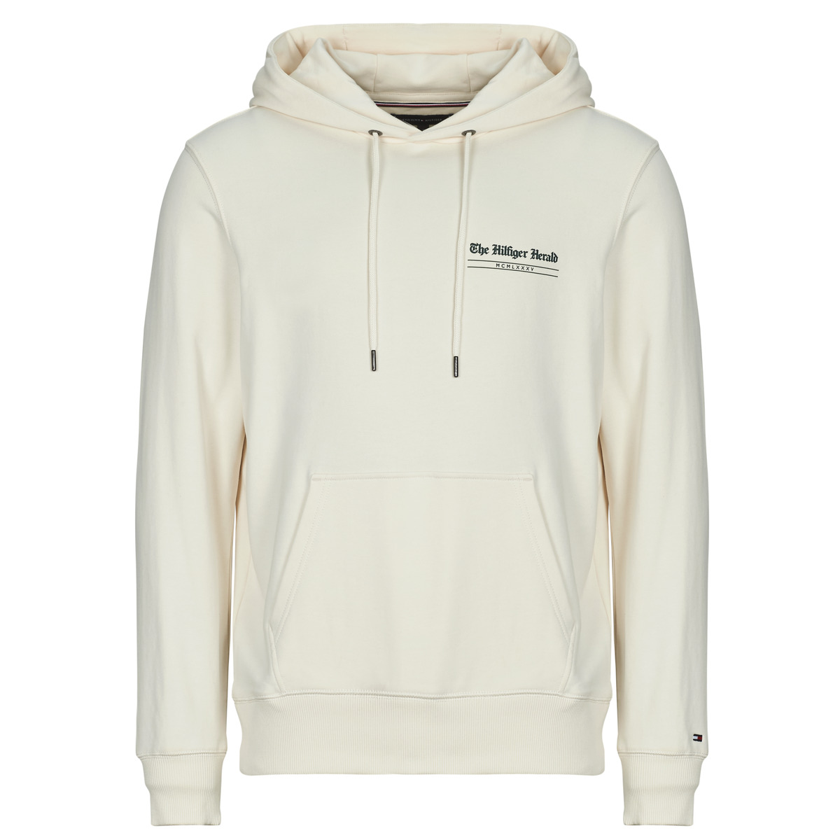 Tommy Hilfiger - HILFIGER HERALD GRAPHIC HOODY - Ecru