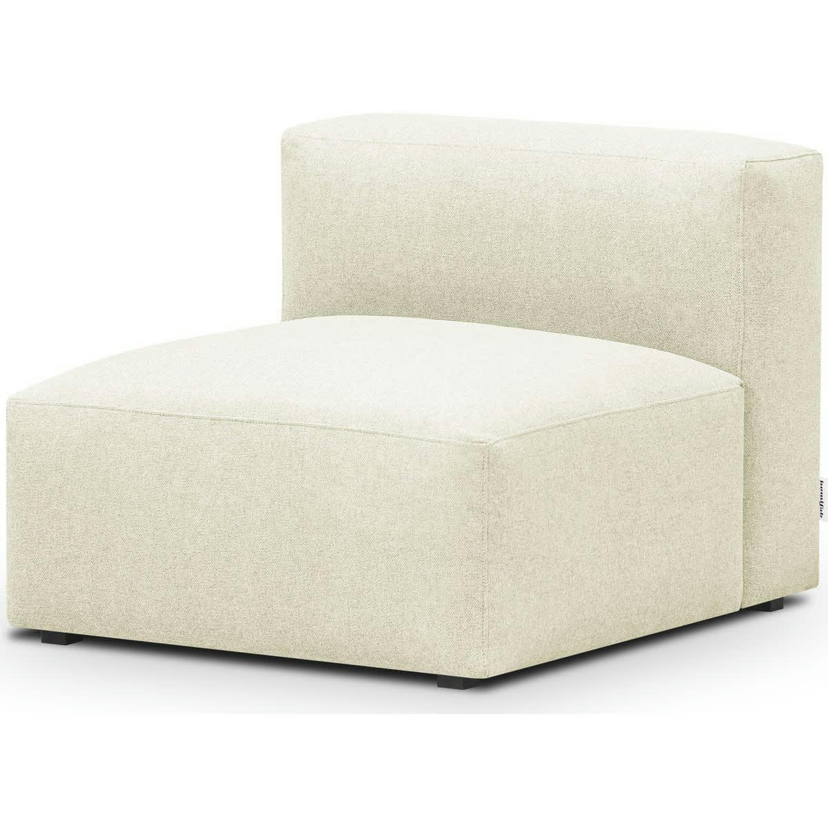 MODULO NEW - Chauffeuse sans accoudoirs modulable en tissu ivoire