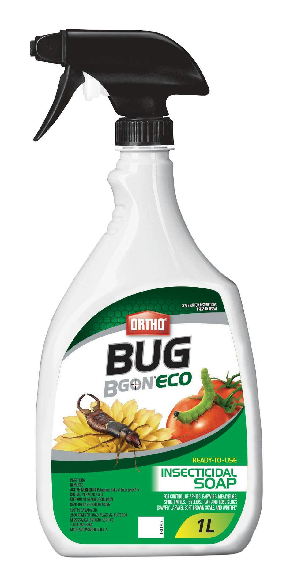 Ortho® Bug B Gon™ ECO Indoor/Outdoor Ready-to-Use Insecticide Soap, 1-L