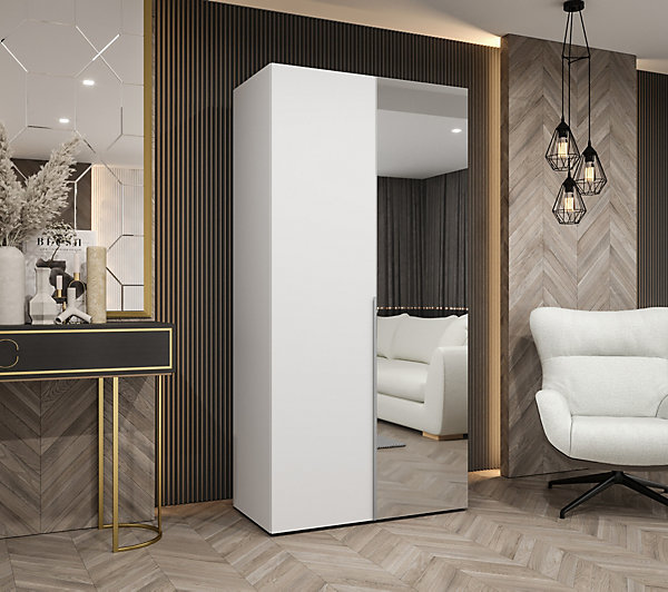 Armoire Alicante 2 a portes battantes H. 202 x L.100 x P. 52, 2 portes