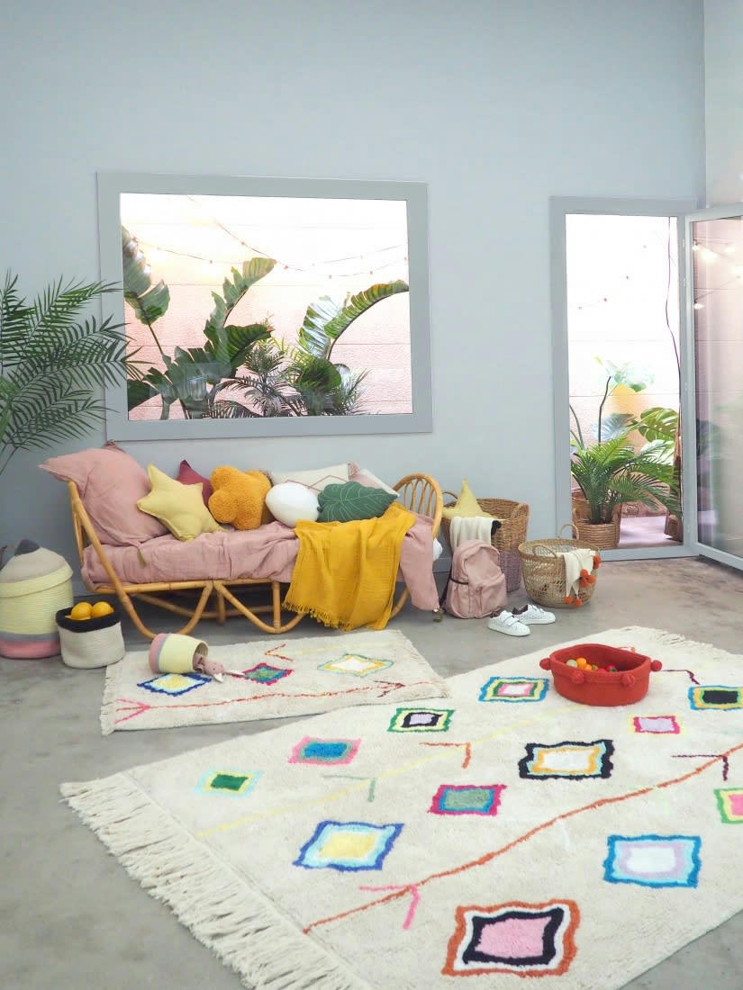 MINI ONES - Tapis lavable mini kaarol 70x100 multicolore